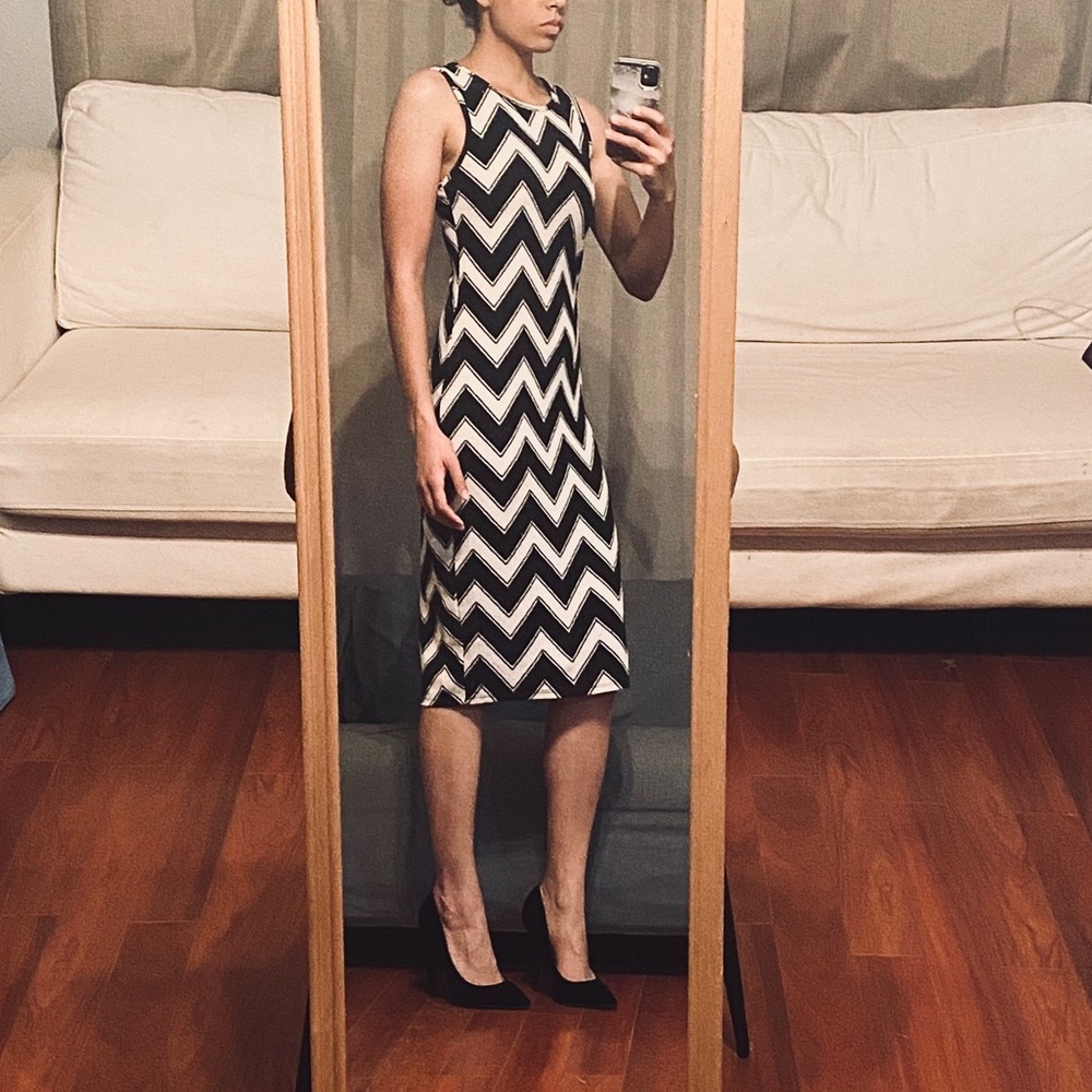 Urban Rose Chevron Sheath Dress